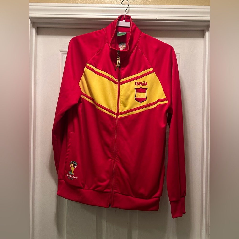 Red and Yellow Brasil FIFA Jacket